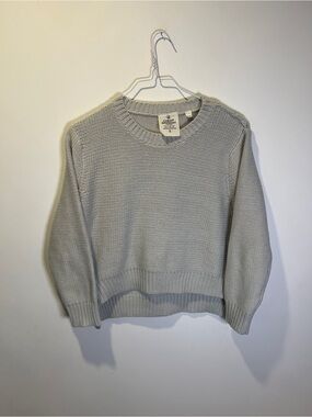Cheap Monday Women's Light Gray Crewneck Knit Sweater size S